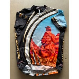 Vintage Primal Wear Moab Century Tour 2004 Cycling Jersey Size Large